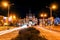 Lviv railway station at night