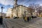 Lviv Town Hall Square, the city center of the city with tourists , Ukraine