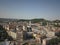 Lviv, Ukraine - 7 7 2019:Panorama of the central part of the city with a quadrocopter. Aerial drone of tourist attractions. Great
