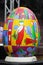 LVIV, UKRAINE - April 04: Big fake Easter eggs at the festival o