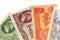 LVIV, UKRAINE - December 15, 2020: Soviet ruble money close-up