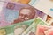 LVIV, UKRAINE - December 15, 2020: Ukrainian money hryvnia close-up