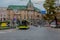 LVIV, UKRAINE - JULY 26 - City trolleybus in the city center of Lviv