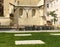 Lviv, Ukraine - July 9, 2017: Ruins of synagogues Golden Rose an