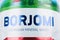 LVIV, UKRAINE - March 20, 2021 : Borjomi mineral water. Close up, macro photo