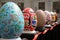 LVIV, UKRAINE - May 02: Big fake Easter eggs at the festival of