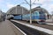 LVIV, UKRAINE - May 05, 2021: Ukrainian train at the station