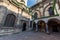 LVIV, UKRAINE - NOVEMBER 09, 2016: Lviv Church Backyard.