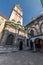 LVIV, UKRAINE - NOVEMBER 09, 2016: Lviv Church Backyard.