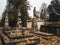 Lviv / Ukraine - November 2019: Lychakiv cemetery. Iconic landmark in eastern Ukraine, popular destination for tourists. Tranquil