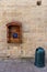 LVIV, UKRAINE - SEPTEMBER 08, 2016: Lviv City and Recicle Bin, Phone Box.