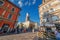 LVIV, UKRAINE - SEPTEMBER 09, 2016: Lviv City With Local Architecture and People. City Hall