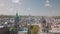 Lvov, Ukraine. Aerial City Lviv, Ukraine. Panorama of the old town. Dominican