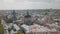 Lvov, Ukraine. Aerial City Lviv, Ukraine. Panorama of the old town. Dominican