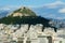 Lycabettus Mountain and the downtown sector of Athens