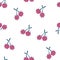 Lychee seamless pattern. Sweet summer fruit background. Perfect for textile, wallpaper and scrapbook. Vector cartoon illustration