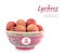 Lychees in bowl