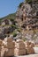 Lycian tombs in Myra, Demre, Turkey