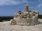 On the Lycian Way long-distance trail, Turkey: the ruined pharos or lighthouse at Patara