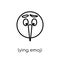 Lying emoji icon from Emoji collection.