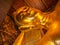 Lying golden Buddha, Bangkok, Thailand