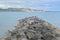 Lyme Bay and Golden Cap in Summertime Dorset UK