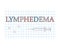 Lymphedema word on checkered paper sheet