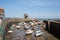 Lynmouth harbour Devon England UK with beautiful spring weather