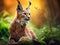 Lynx or Caracal Wild Cat