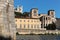 Lyon Cathedral and Fourviere basilica over the Bonaparte bridge