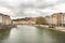 Lyon, France. April 7, 2019. Saone River in Lyon in spring, France