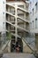 Lyon, France - August 16, 2018: large stairway called Cour des V