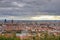 Lyon, France Skyline in Fall Storm