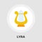 Lyra flat icon