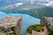 Lysefjord landscape, Pulpit Rock