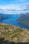 Lysefjorden view from Pulpit Rock in Norway
