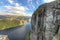 Lysefjorden view from Pulpit Rock in Norway