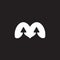 M letter motion logo design template