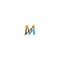 M Letter Slash Logo, Concept Letter M + icon slash illustration