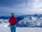 Mï¿½lltaler Gletscher - A snowboarding girl standing on top of a mountain