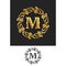 M Logo letter Wreath Swirl Symbol design