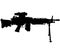 M249 LMG light machine gun, SAW Squad Automatic Weapon USA United States Army, United States Armed Forces and United States Marine