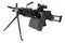 M249 Para light machine gun SAW - Squad Automatic Weapon, widely used in the U.S. Armed Forces