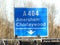 M25 Motorway exit sign at Junction 18 for Amersham and Chorleywood
