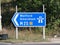 M25 slip road entrance sign at Junction 17 for Watford and Amersham