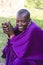 MAASAI PEOPLE IN MASAI MARA PARK, KENYA