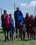 Maasai warriors perform the jumping dance