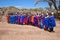 Maasai women in their village in Tanzania, Africa