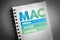 MAC - Media Access Control acronym