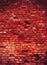 Macabre red brick wall texture